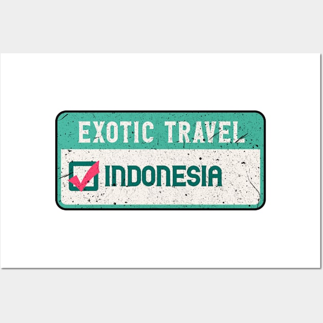 Indonesia travel list Wall Art by SerenityByAlex